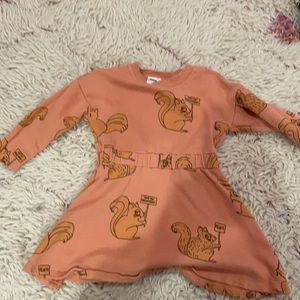 Squirrel “not my president” mini rodini dress toddler